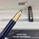 Fake Montblanc Rollerball Pens M Marc Newson  Blue & Gold Pen (3)_th.jpg